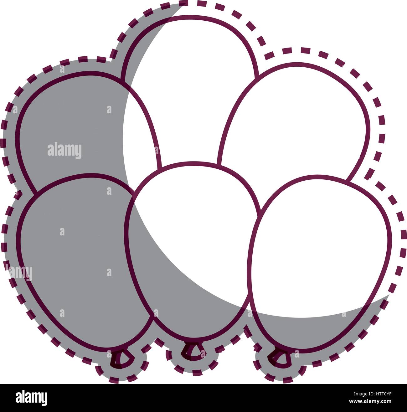 balloons air party icon Stock Vector Image & Art - Alamy