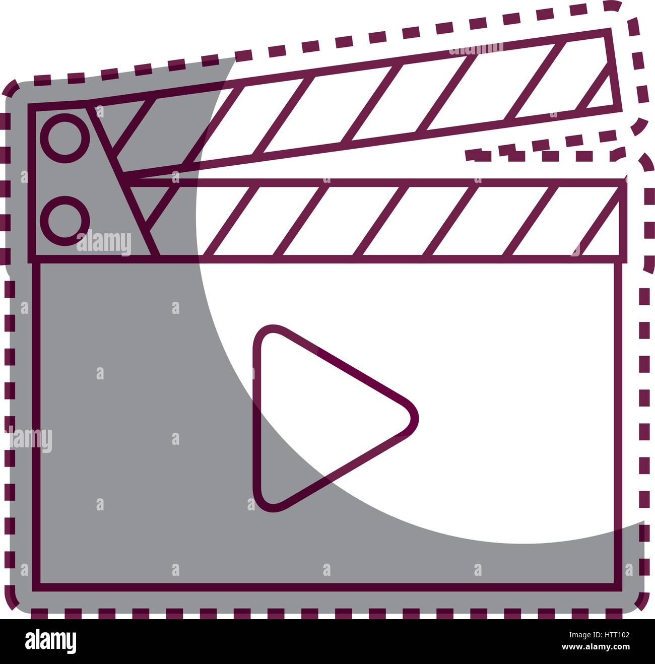 clapperboard cinema isolated icon Stock Vector Image & Art - Alamy
