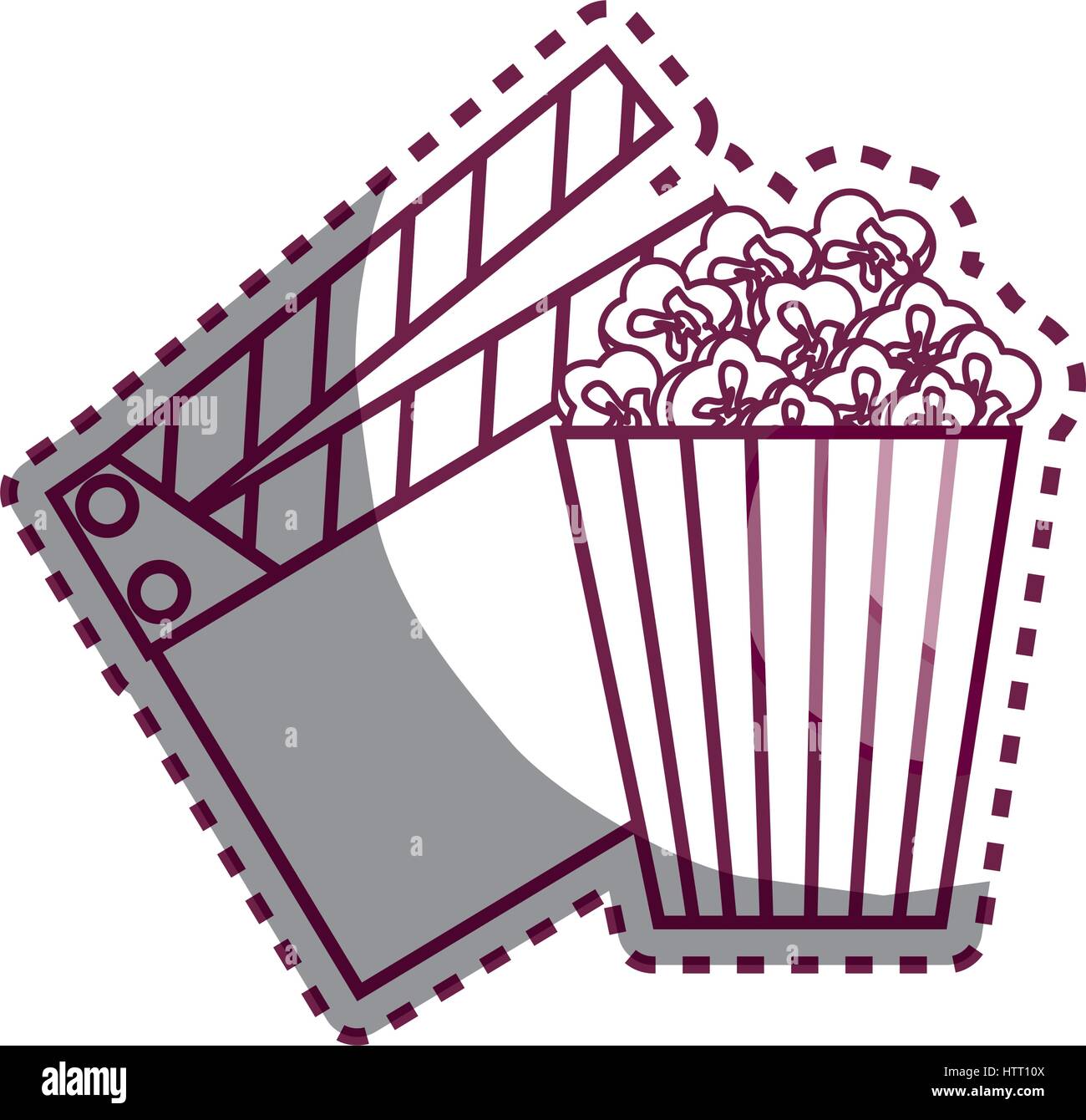 Movie entertainment set icons Stock Vector Image & Art - Alamy