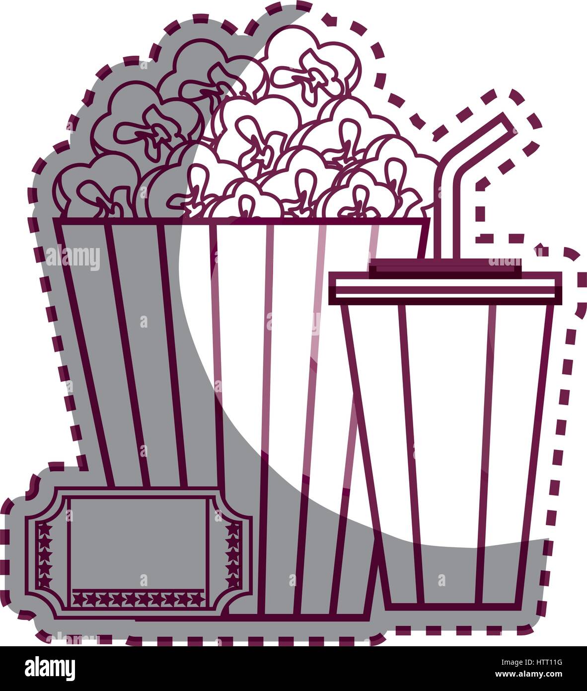 Movie entertainment set icons Stock Vector Image & Art - Alamy