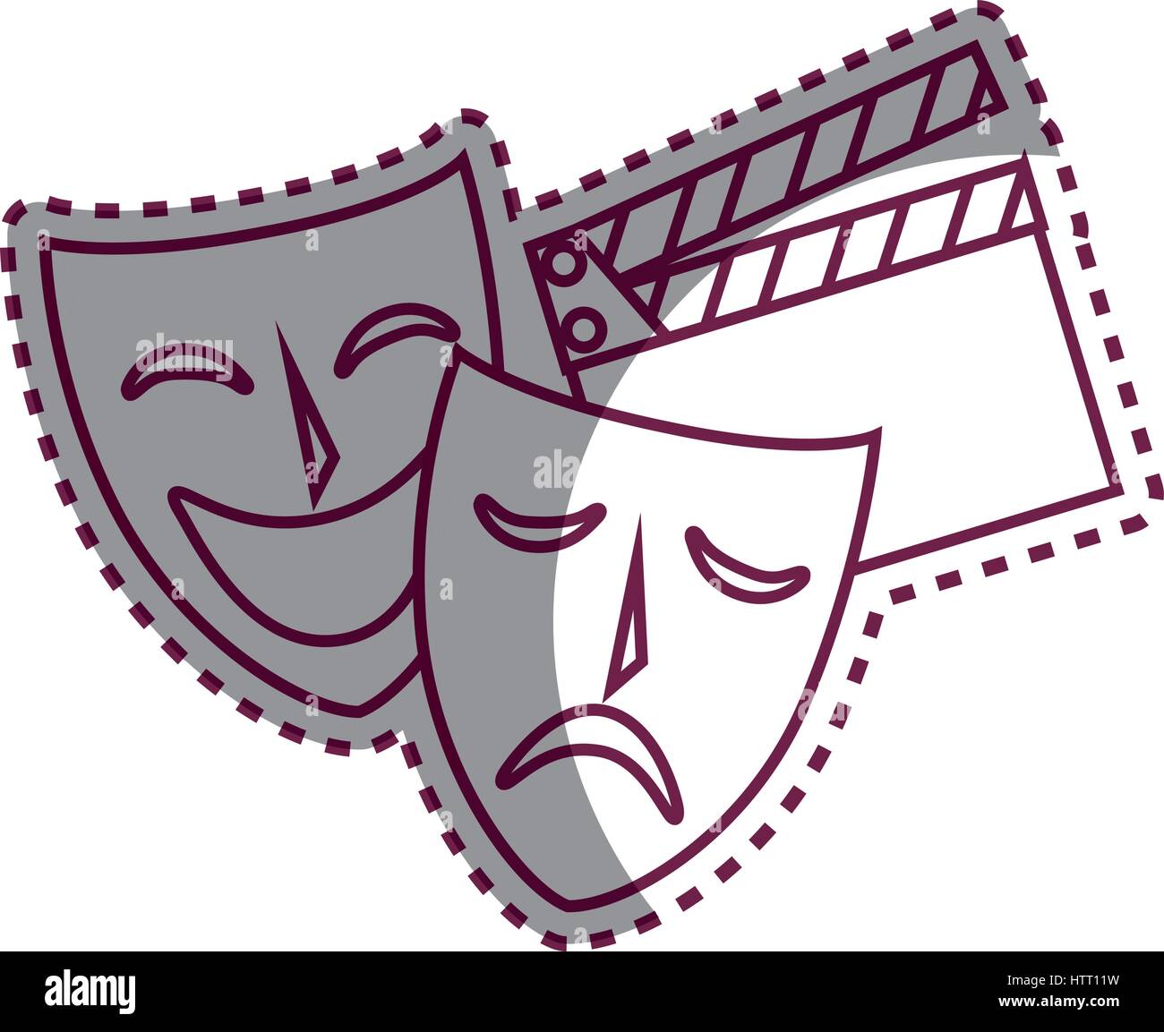 Movie entertainment set icons Stock Vector Image & Art - Alamy
