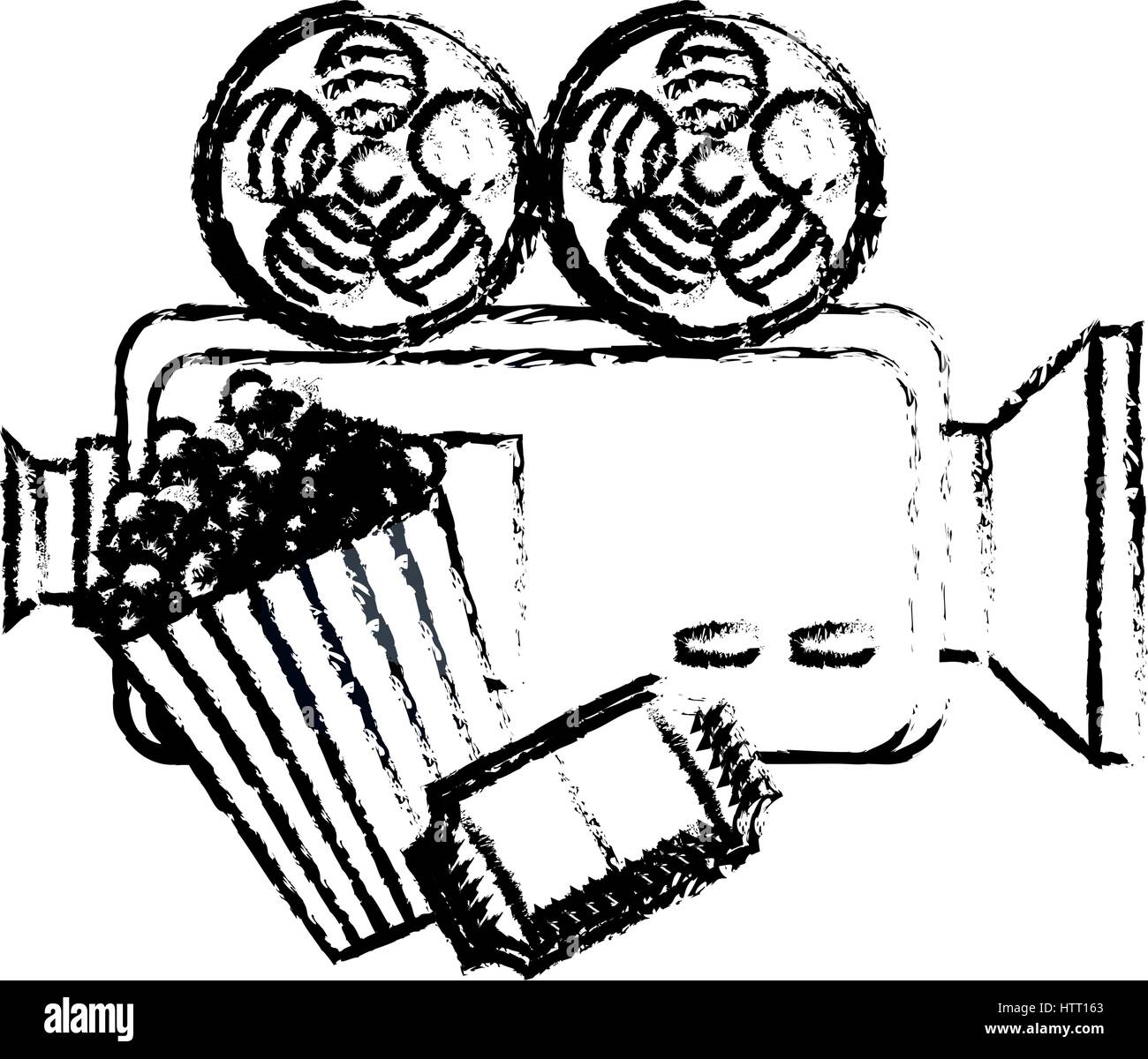 Movie entertainment set icons Stock Vector Image & Art - Alamy