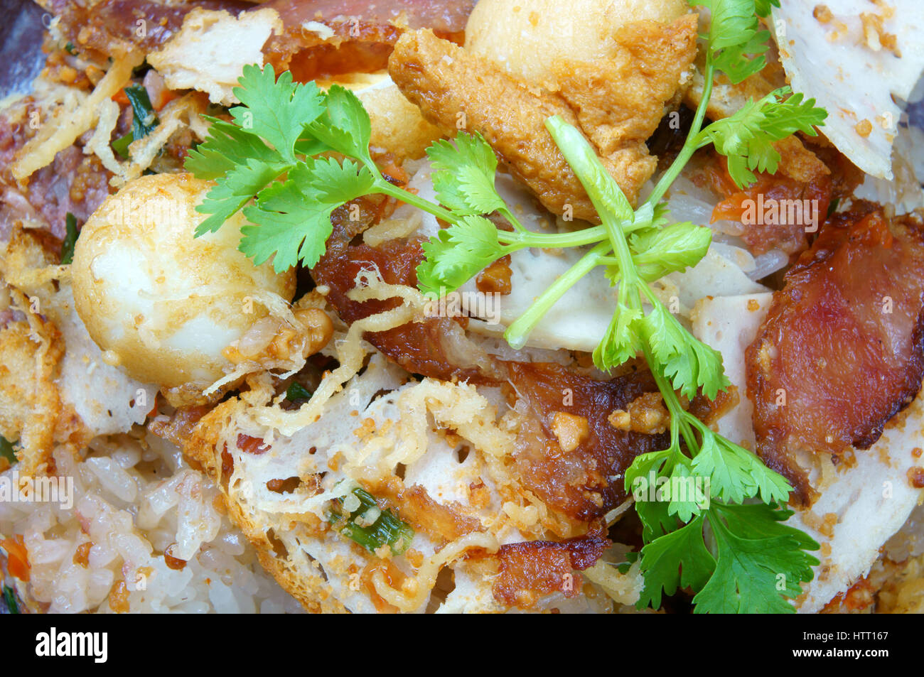 Vietnamese food, savory xoi or subgum xoi is popular Vietnam food, for