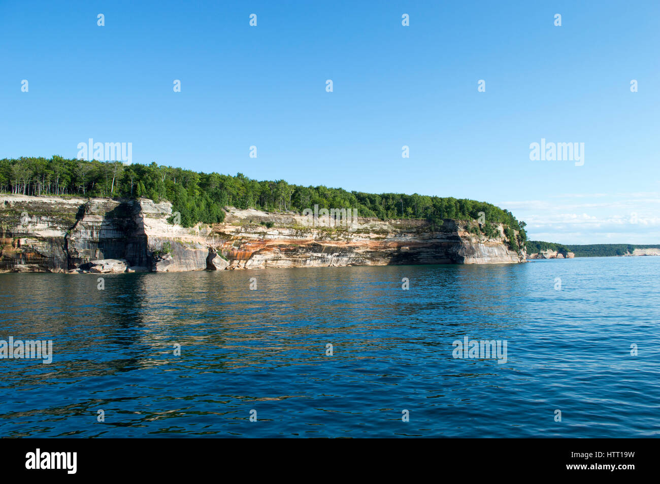 Painted Rocks, Upper Peninsula Michigan Stock Photo Alamy
