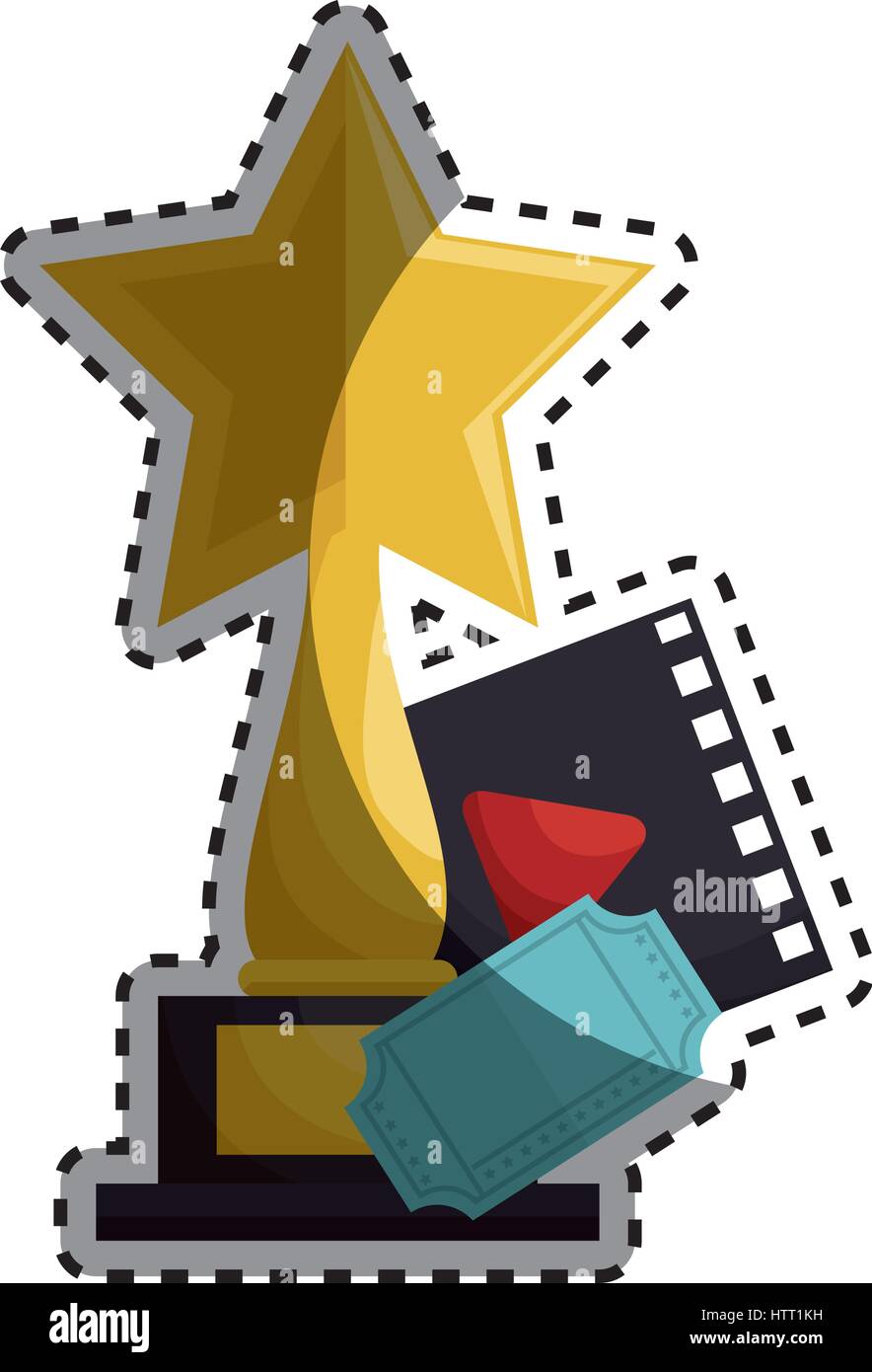 Movie entertainment set icons Stock Vector Image & Art - Alamy