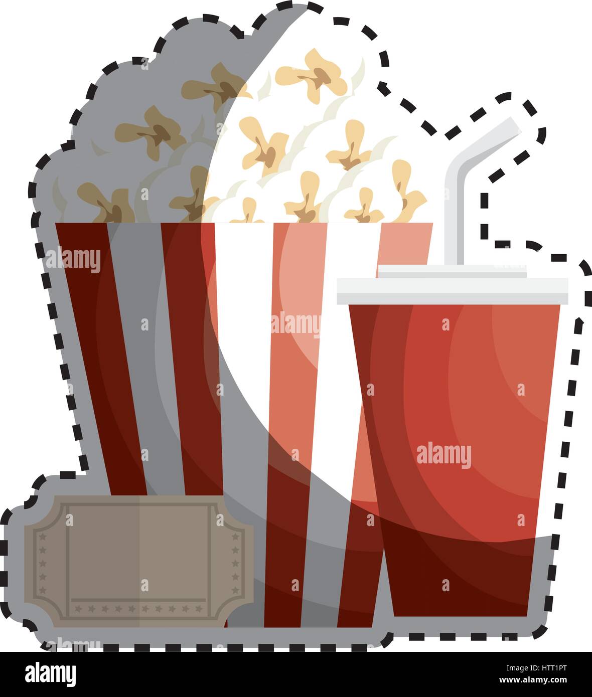 Movie entertainment set icons Stock Vector Image & Art - Alamy