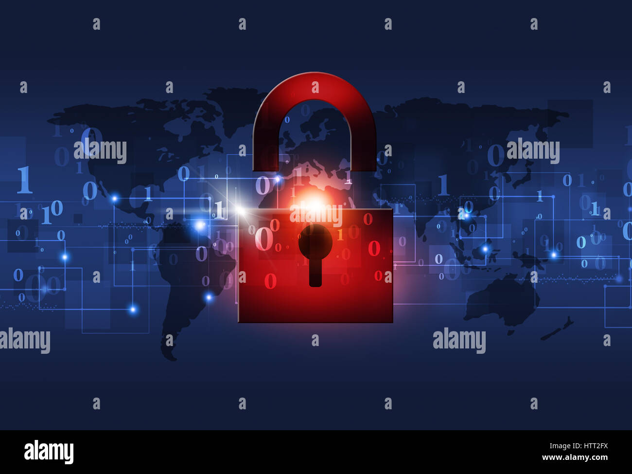 Binary code red background hi-res stock photography and images - Alamy