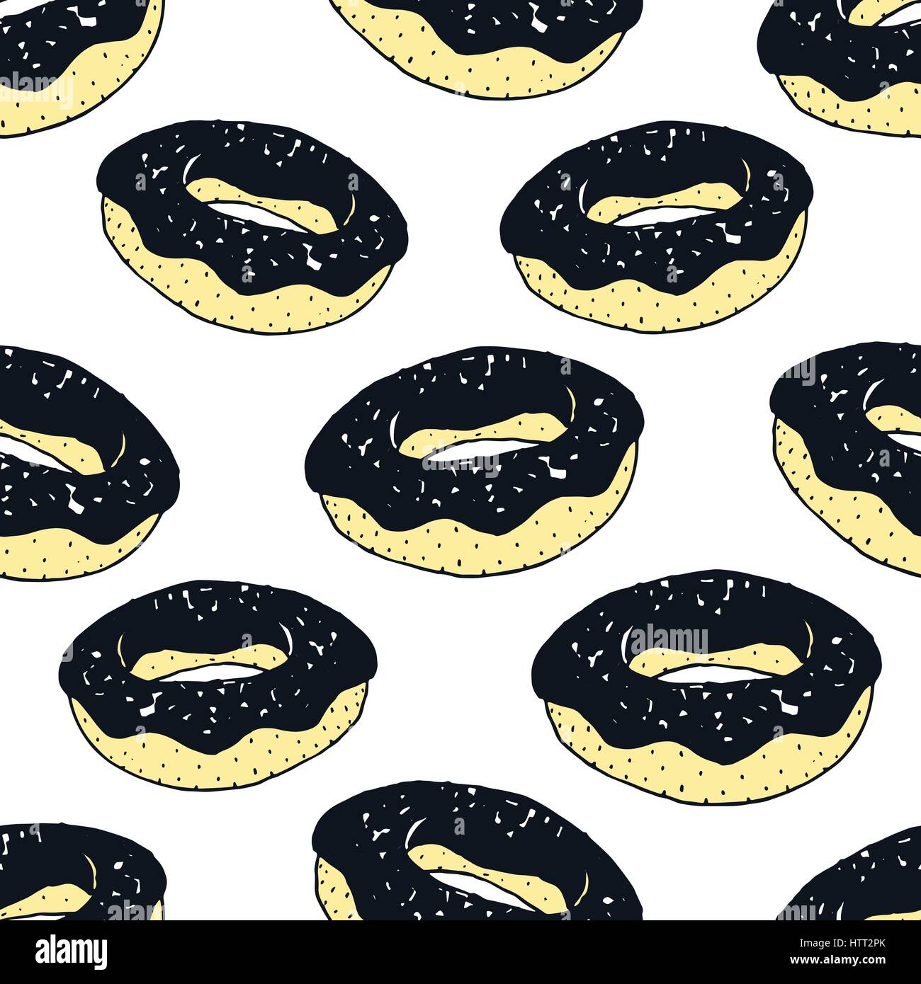 Vector seamless pattern with donuts Stock Vector Image & Art - Alamy