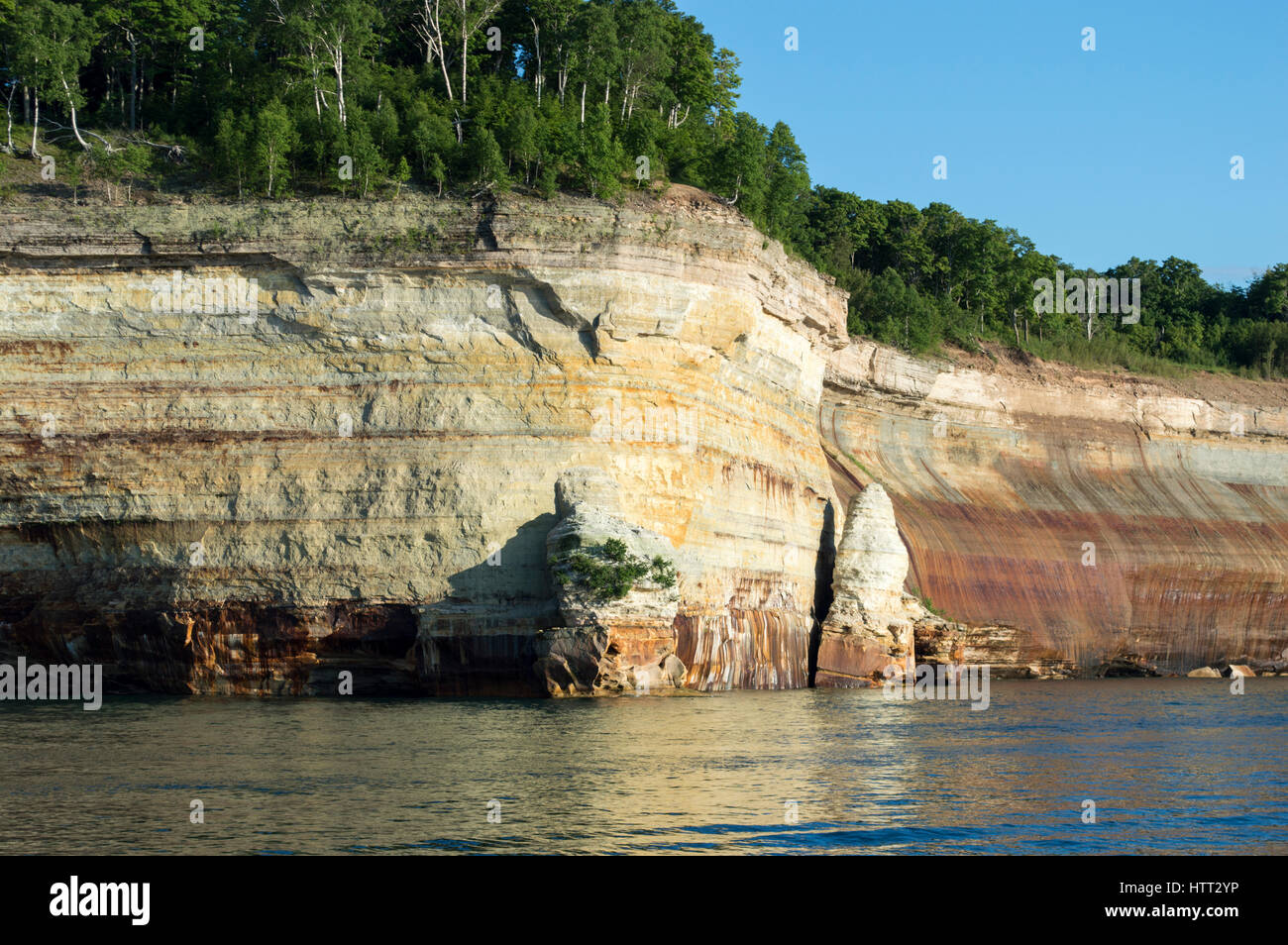 Painted Rocks, Upper Peninsula Michigan Stock Photo Alamy