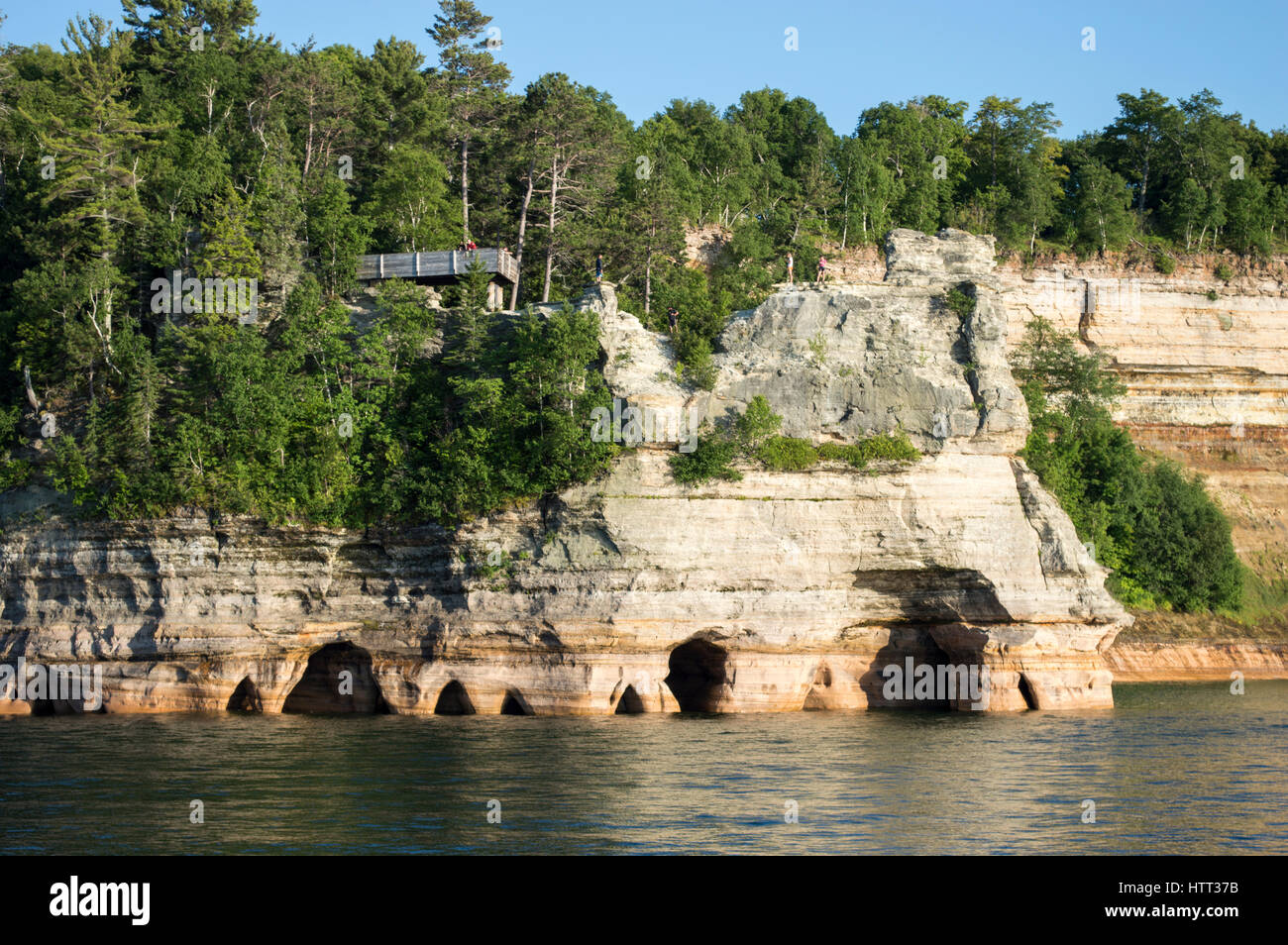 Painted Rocks, Upper Peninsula Michigan Stock Photo Alamy