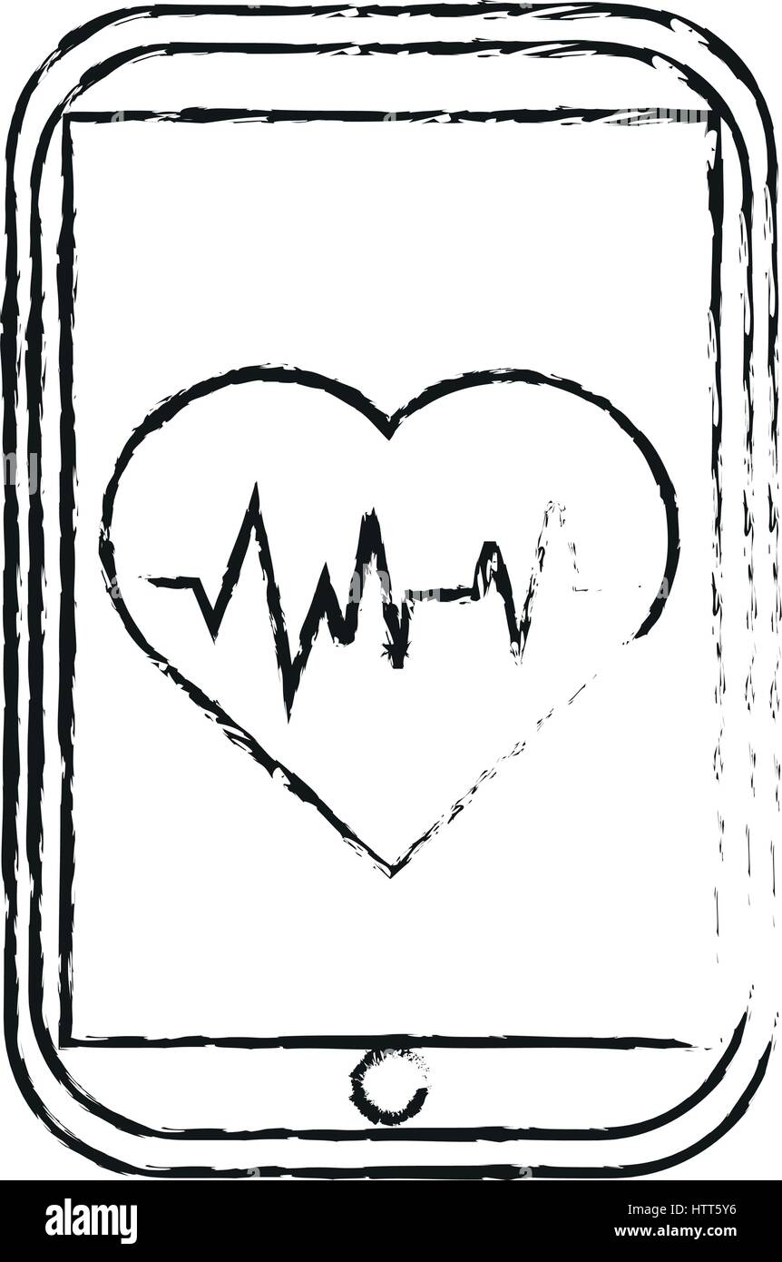 portable heart rate monitor icon image Stock Vector Image & Art - Alamy