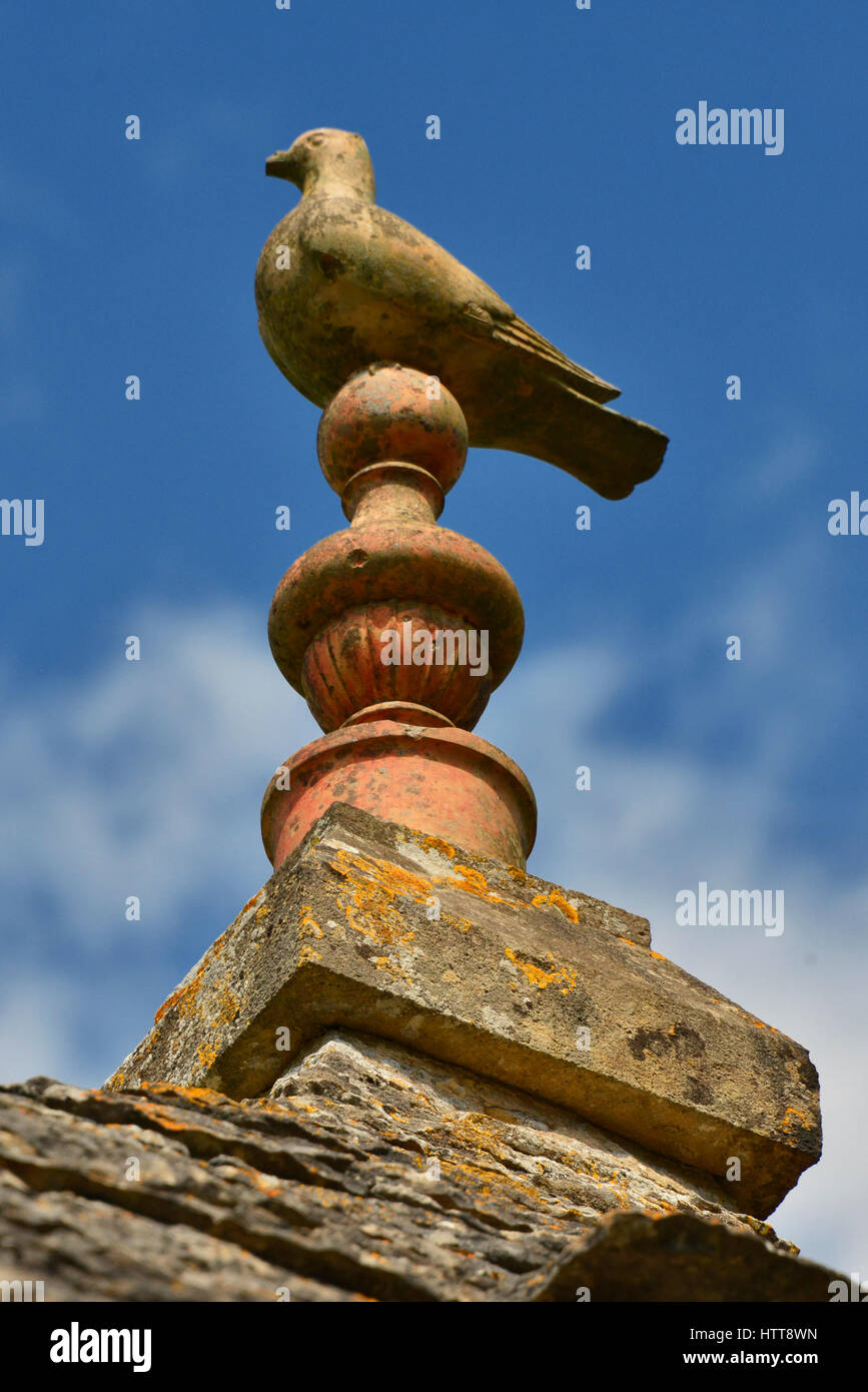 Detail of a Pigeonnier in the Occitanie region of southern France Stock Photo