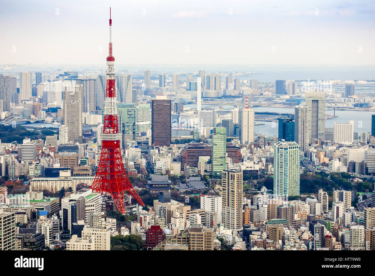 Tokyo Tower, Japan Stock Photo