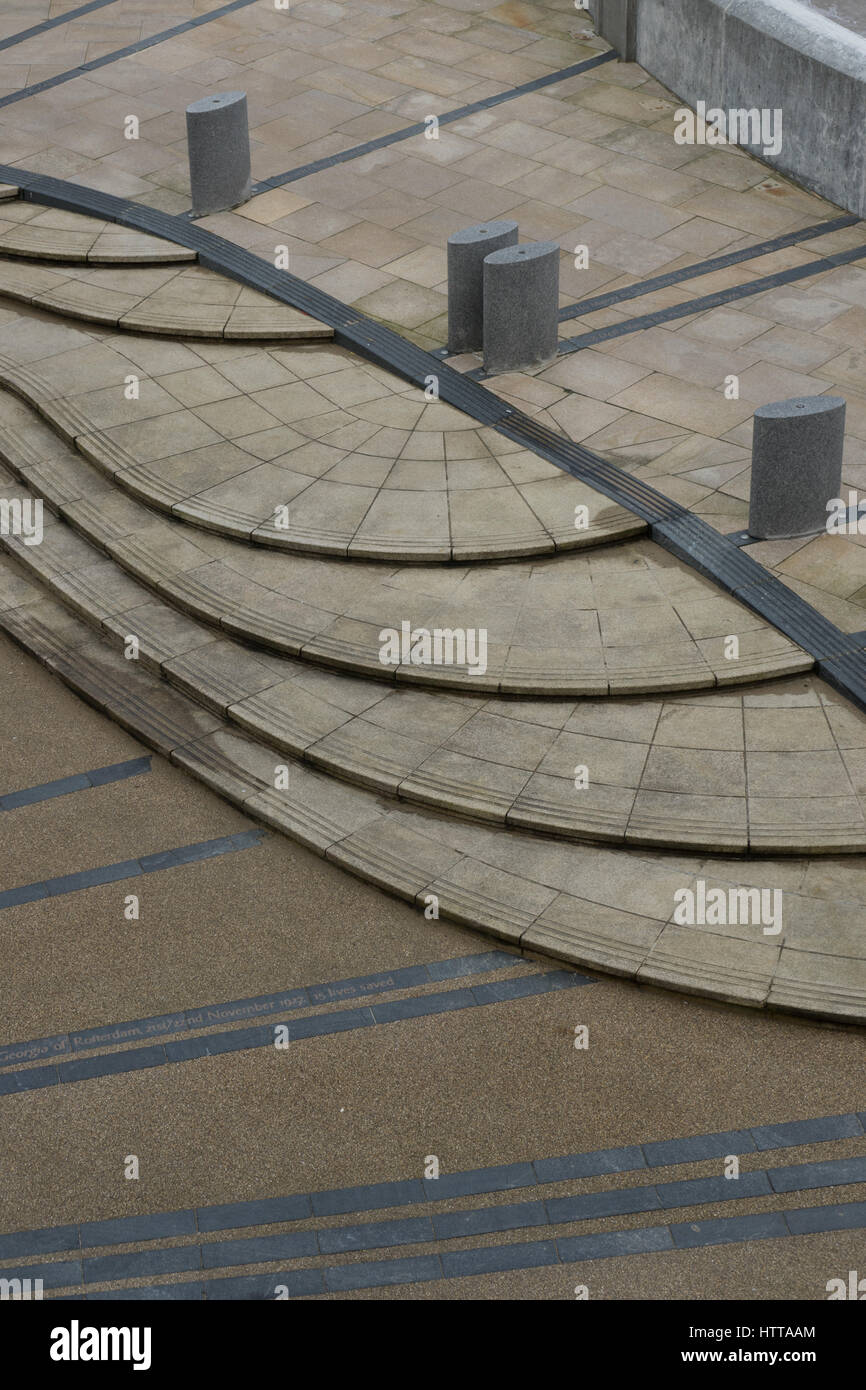 Interesting lines created by bricks, cement and a good birds eye view ...