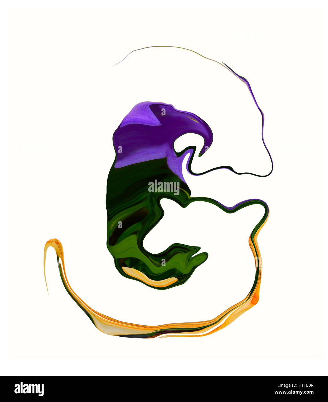 Hand painted letter Cut Out Stock Images Pictures Alamy