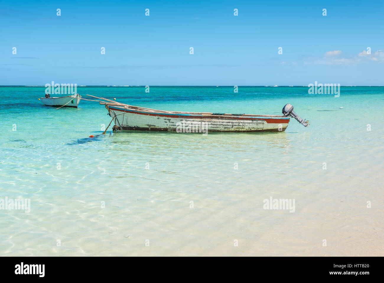 Small fishing boats mauritius hi-res stock photography and images - Alamy