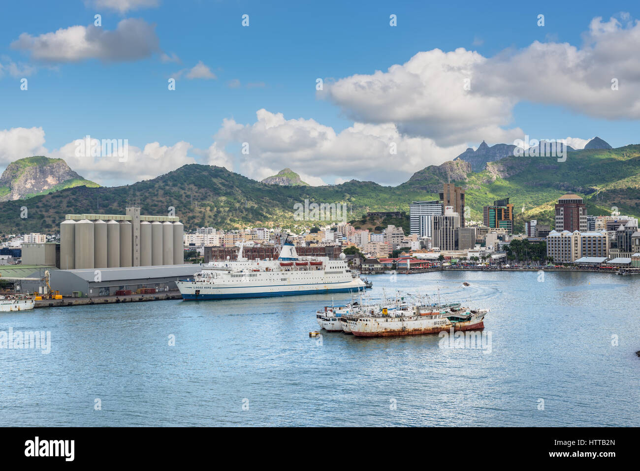 Port Louis Harbour Mauritius Stock Photos & Port Louis Harbour