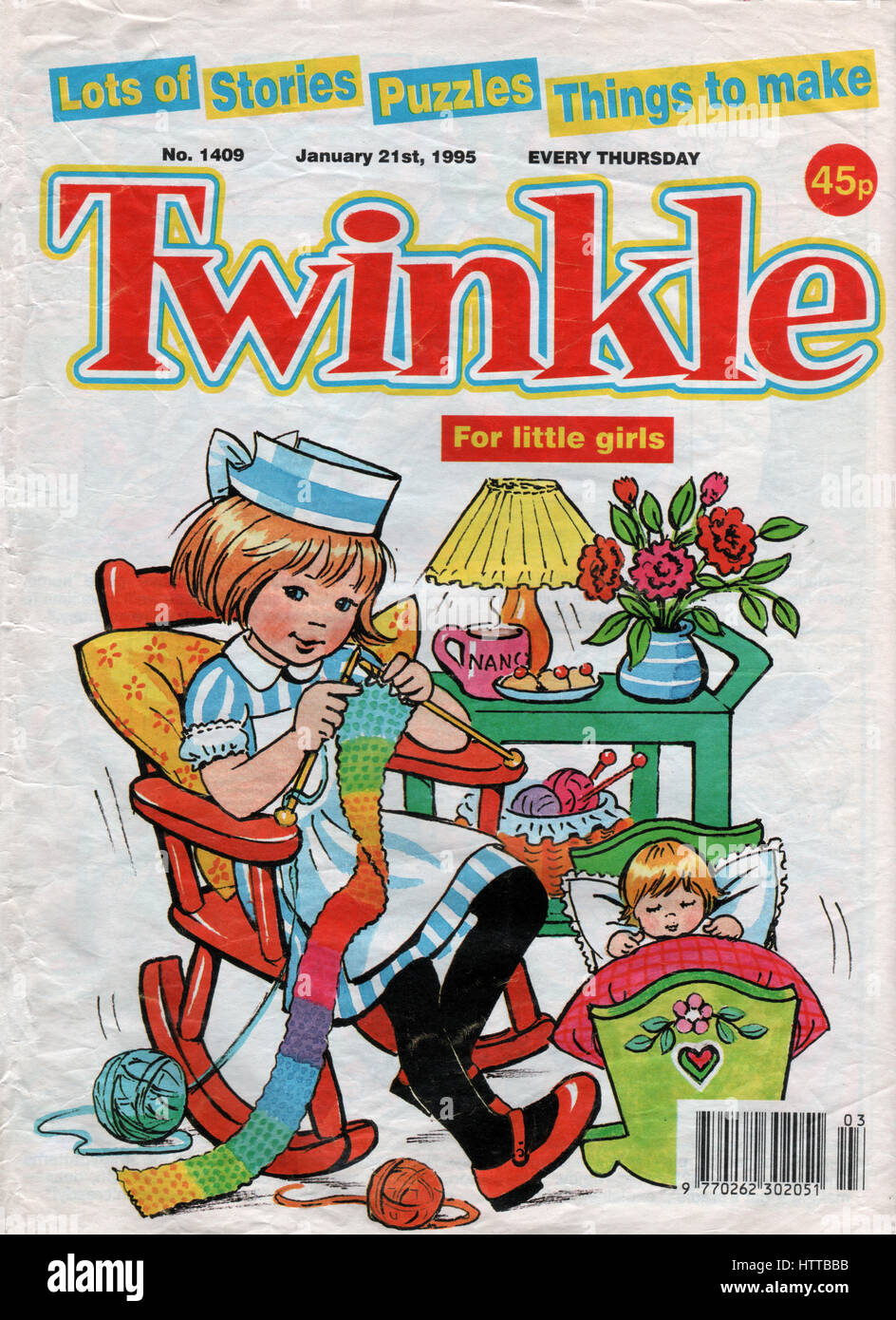 Twinkle comic 'the picture paper specially for little girls' was a weekly publication and ran from 1968 to 1999 and was published by D. C. Thomson Stock Photo