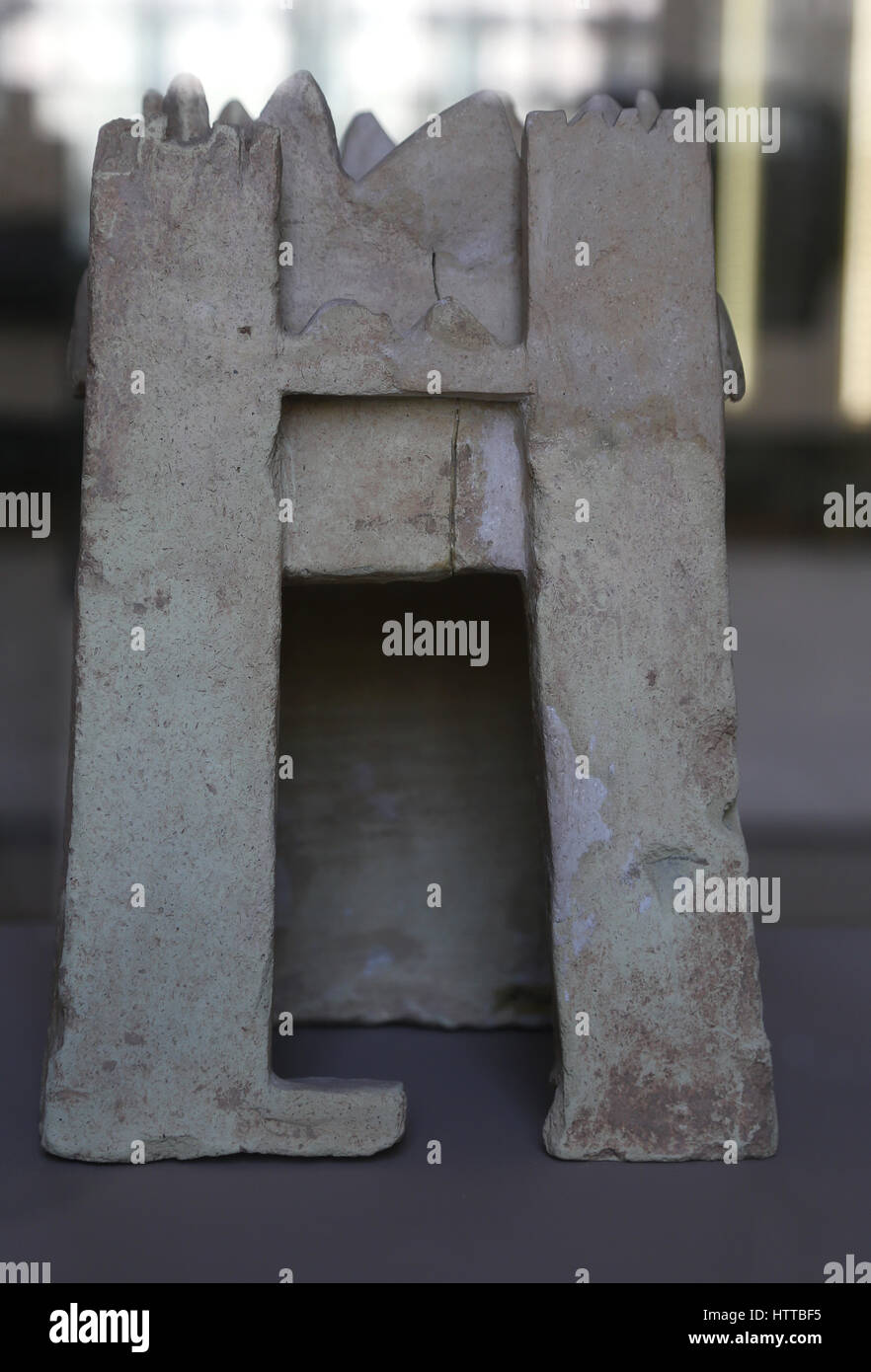 Elamite period. Terracotta model. It represents a tower. Chongha Zanbil ...