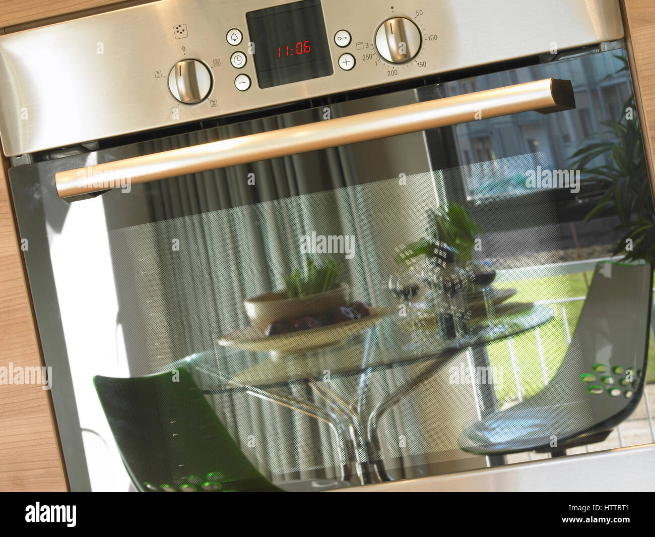 Cooker and oven hob in kitchen Stock Photo Alamy
