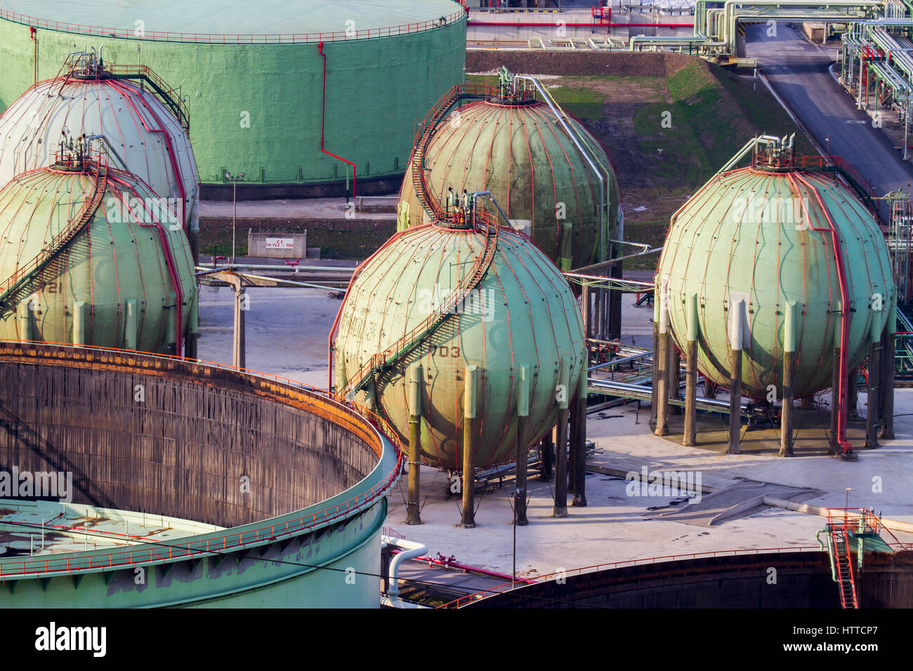 Oil refinery. Stock Photo