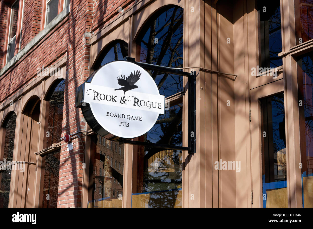 Rook and Rogue Board Game Pub in downtown Bellingham, Washington state