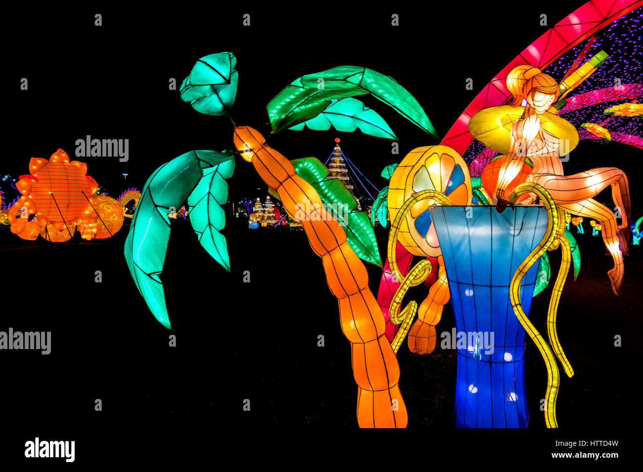 Lantern Light Festival. Miami. Florida. USA Stock Photo Alamy