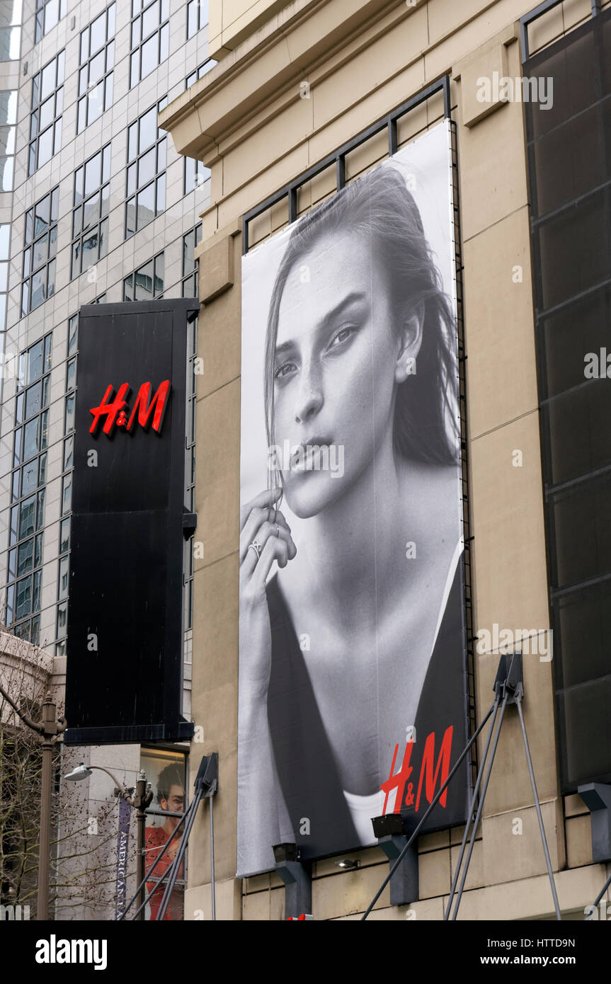 H&M clothing and fashion store in downtown Seattle, Washington, USA Stock  Photo - Alamy