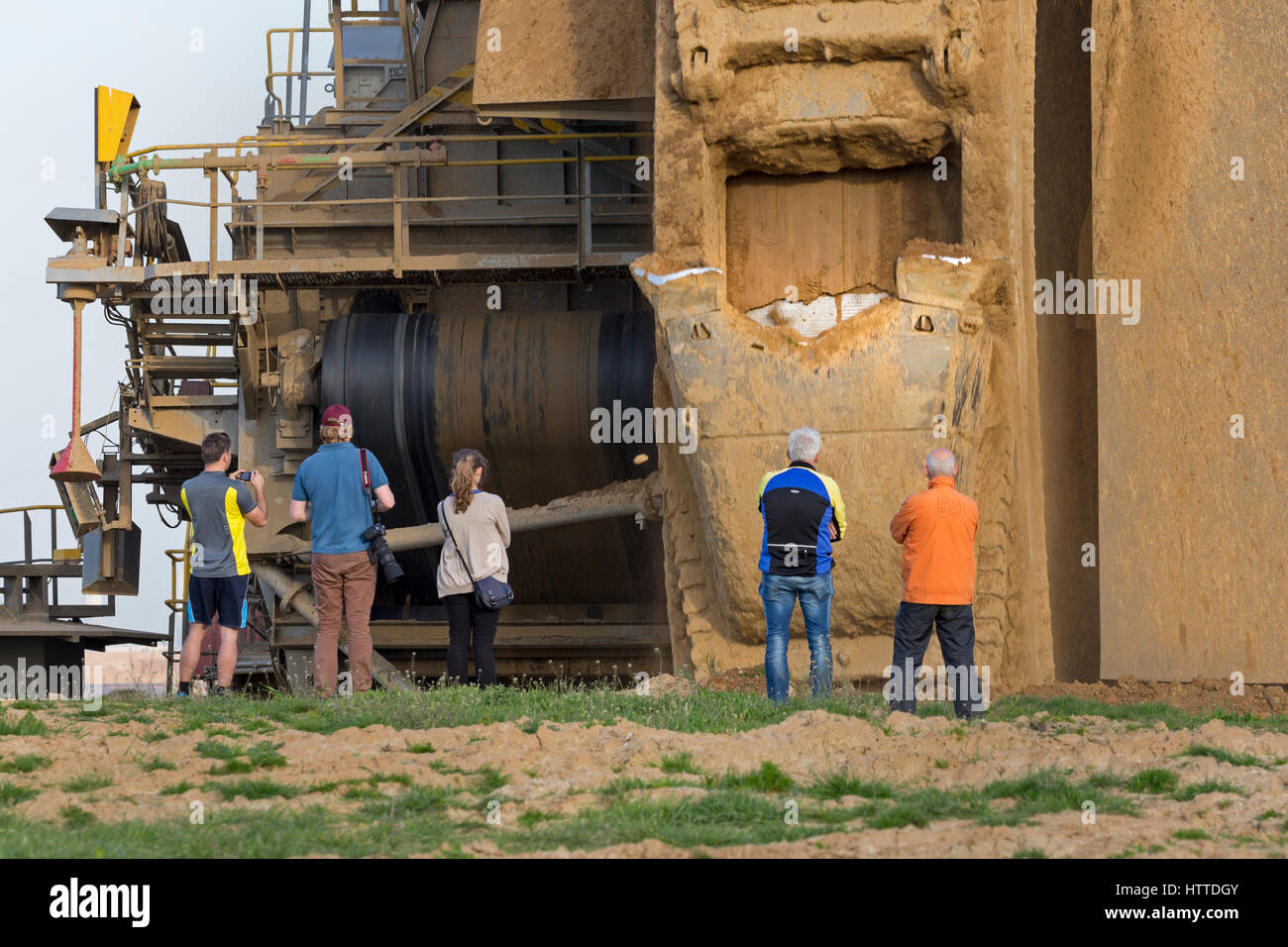 Open-cast lignite mine, Garzweiler, North Rhine-Westphalia, Germany, Europe Stock Photo