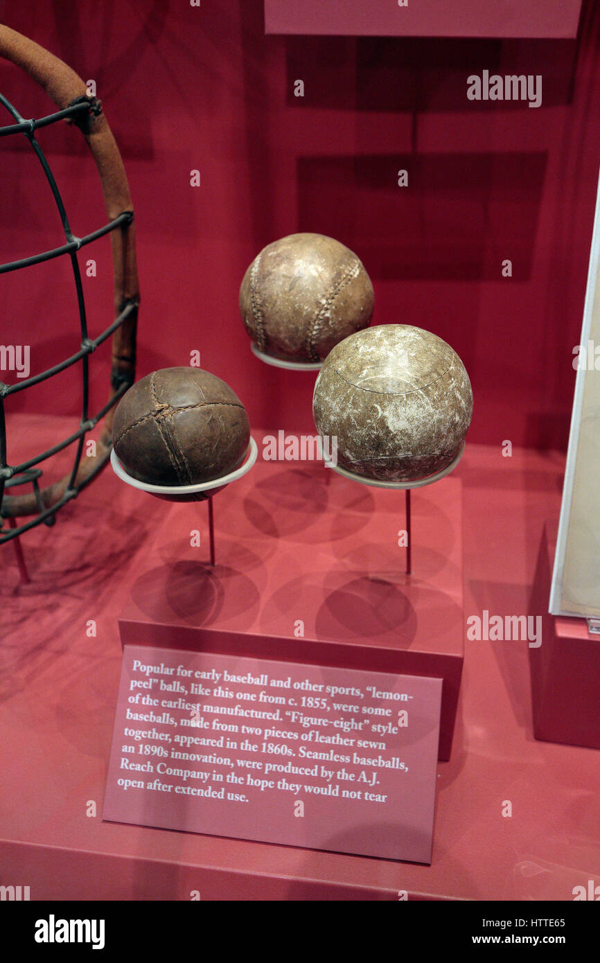 Early baseball designs from 1855 to 1890s, National Baseball Hall of