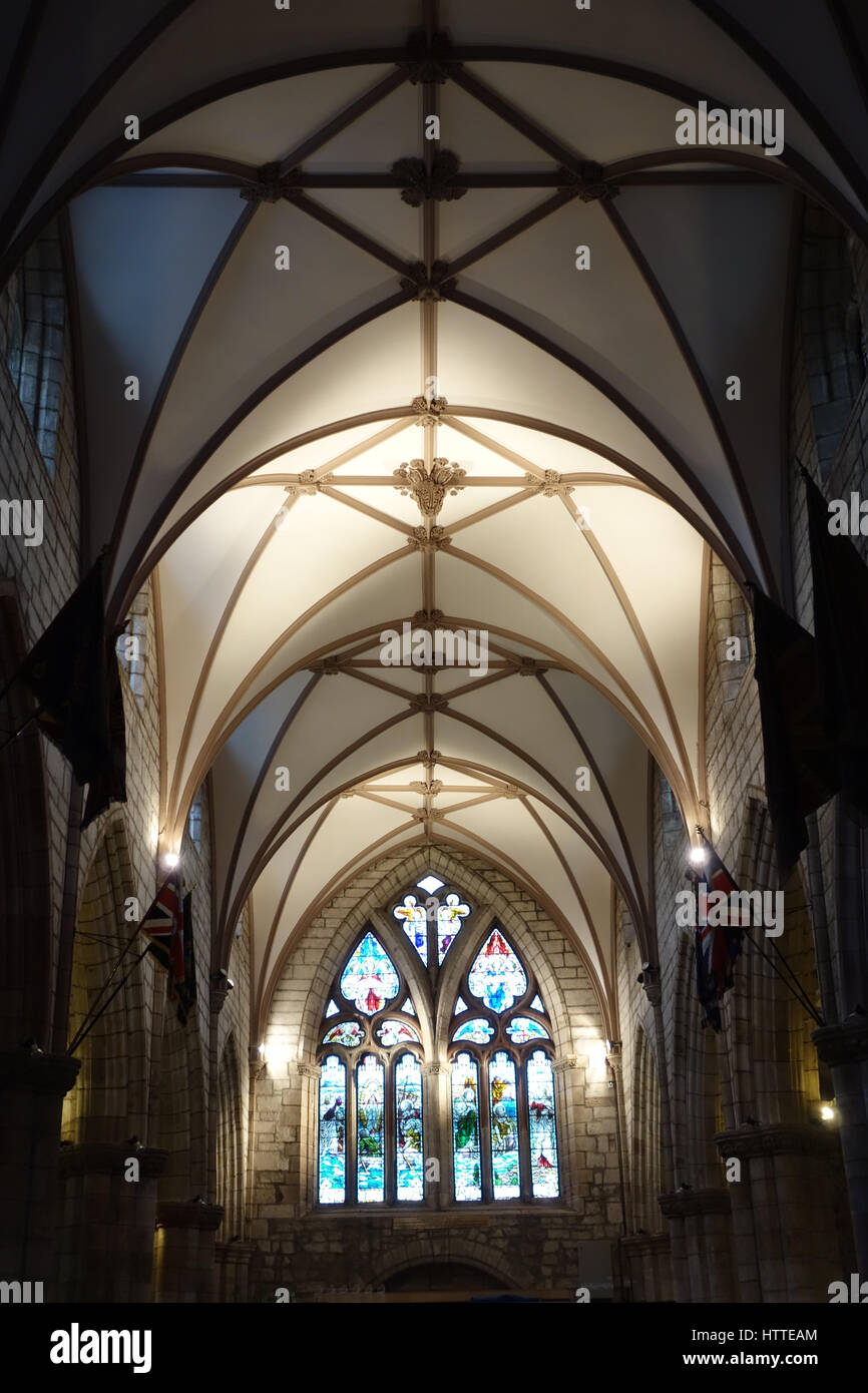 Interior of Roof, St Mary's Church, Haddington Stock Photo - Alamy