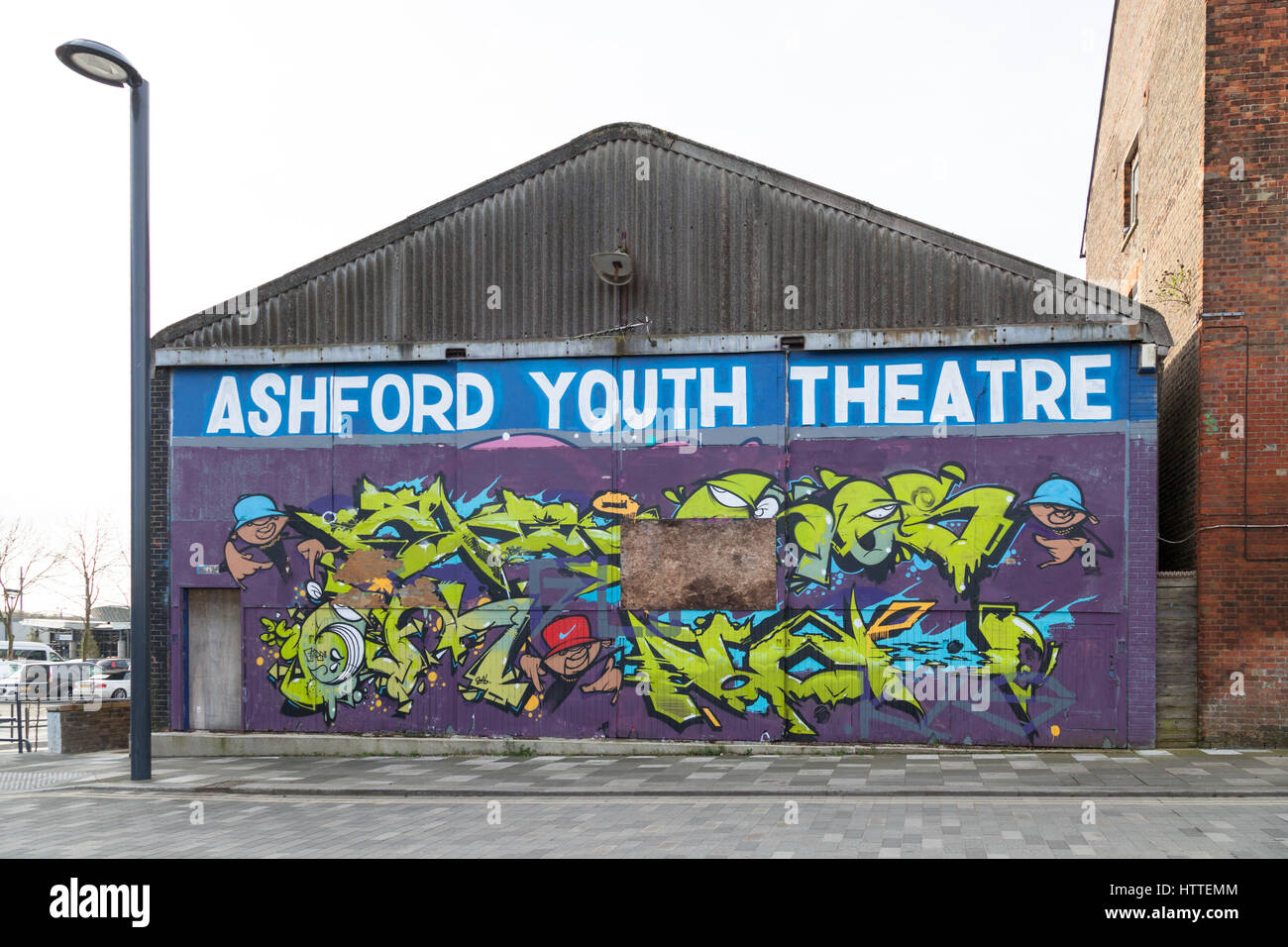 building of the ashford youth theatre. Ashford, Kent Stock Photo