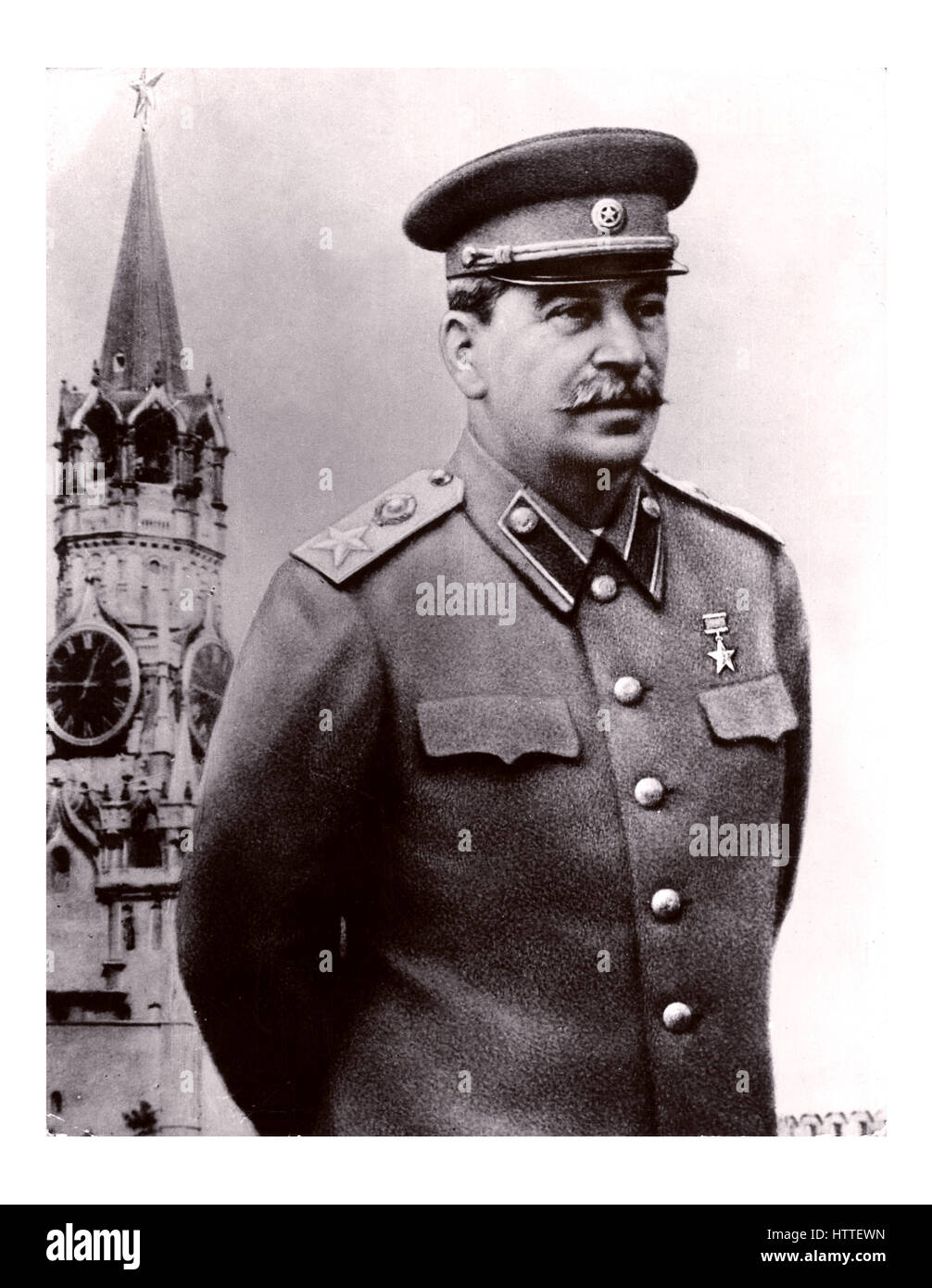 JOSEF STALIN Russian Dictator portrait Moscow USSR Stock Photo