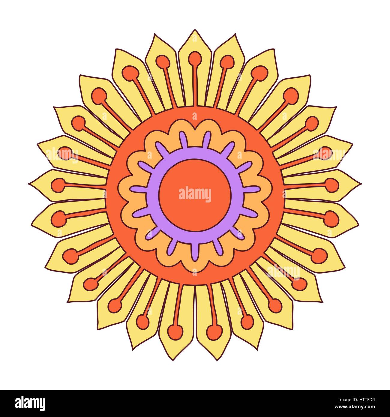 Simple Aztec Flower Aztec sweet Stock Vector Images - Alamy