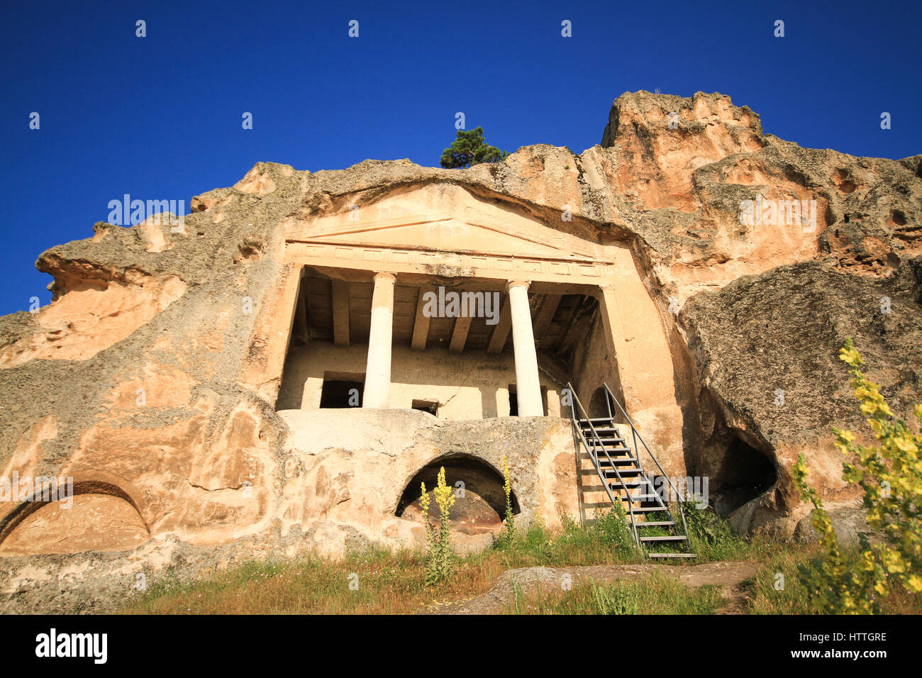 old Phrygia temple at eskisehir in turkey Stock Photo