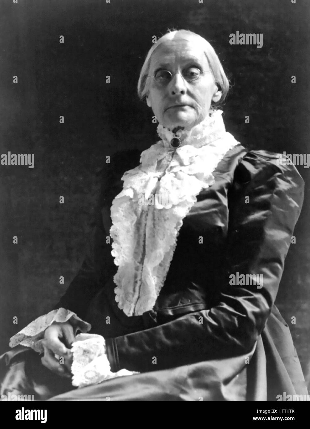 SUSAN B. ANTHONY (1820-1906) American social activist in 1900 Stock Photo