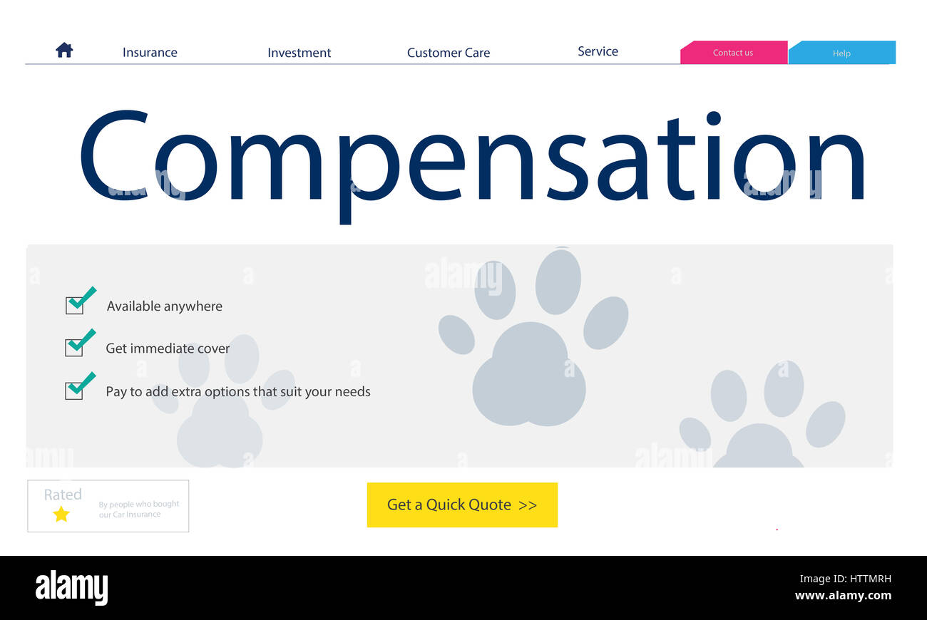 Pet Insurance Protection Compensation Concept Stock Photo