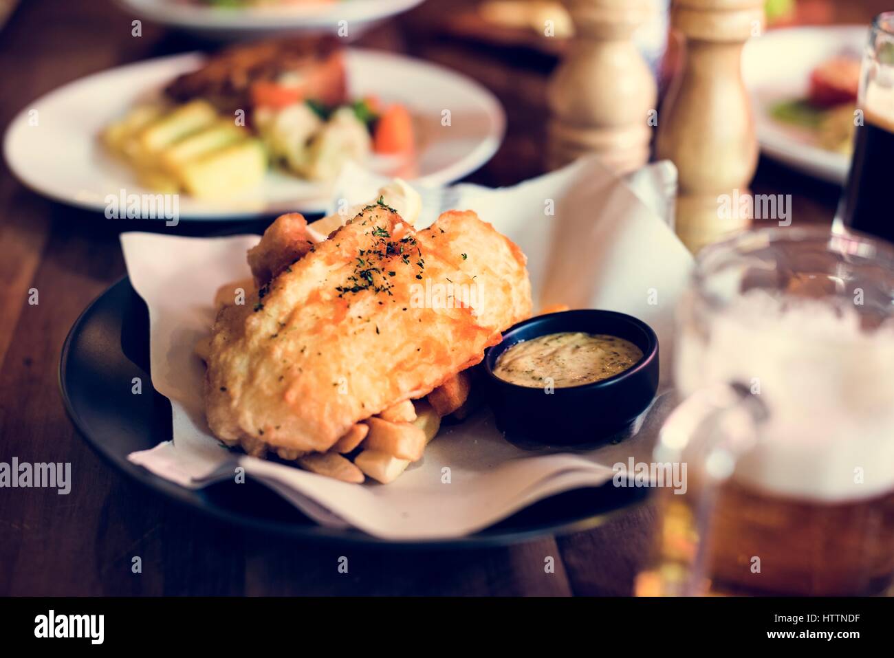 Bistro good food Cafe serving fusion menu Stock Photo Alamy