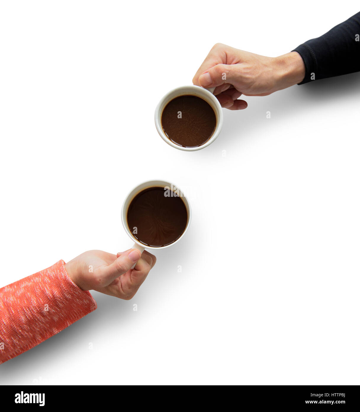 Human Hand Holding Coffee Cup Morning Drinks Stock Photo - Alamy