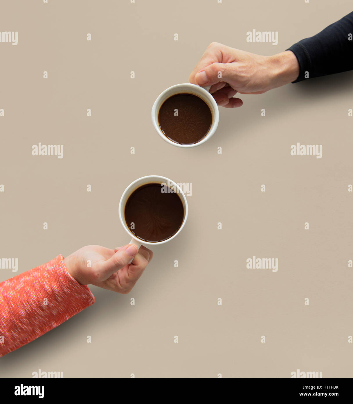 Human Hand Holding Coffee Cup Morning Drinks Stock Photo - Alamy