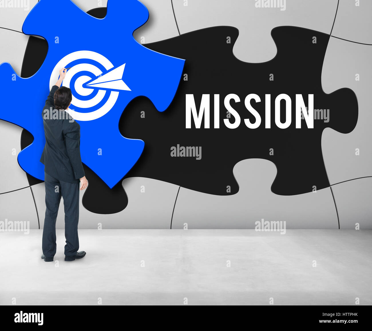 Achievement Success Goals Target Jigsaw Puzzle Concept Stock Photo Alamy