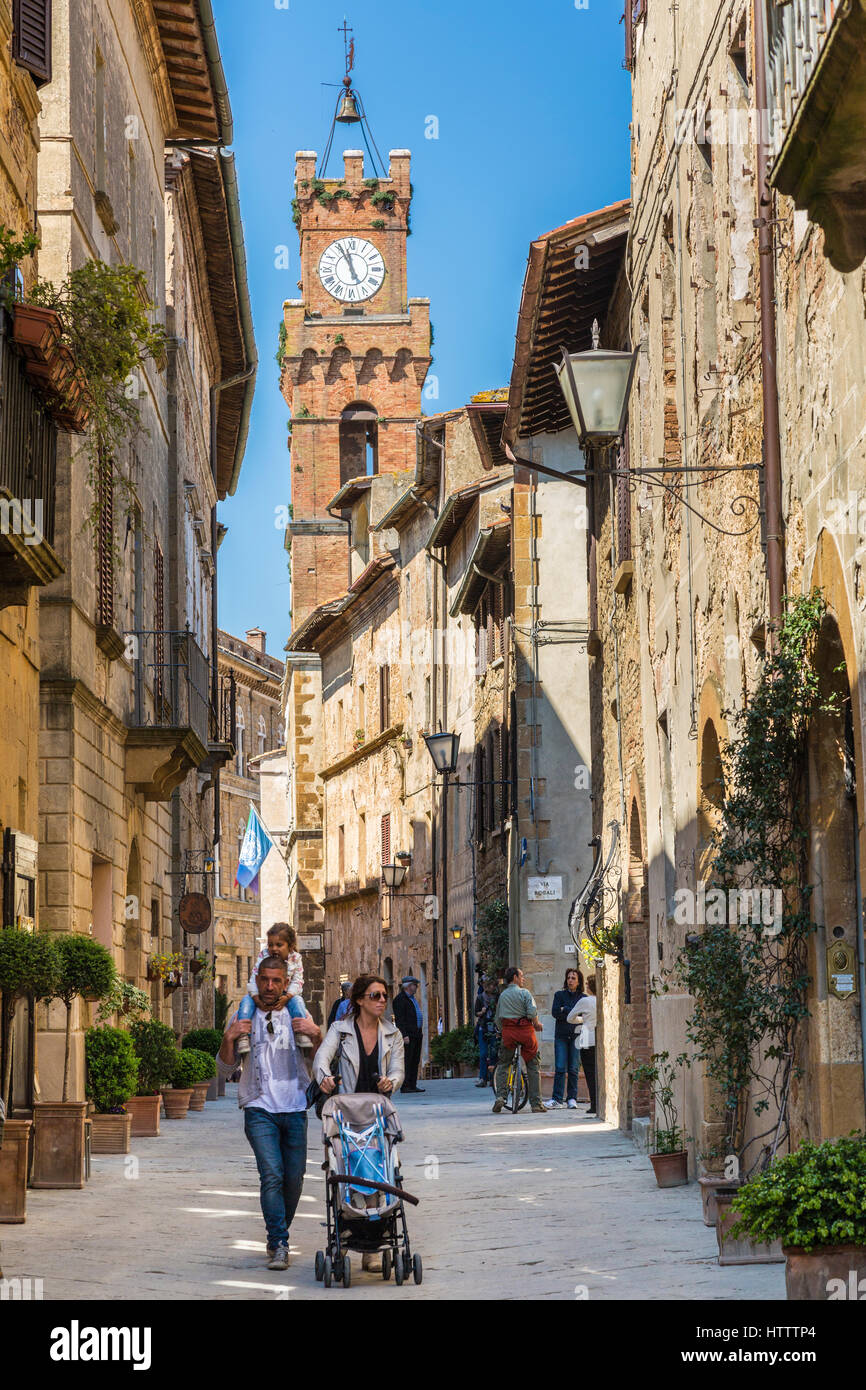 Pienza, Orcia Valley, Siena district, Tuscany, Italy Stock Photo