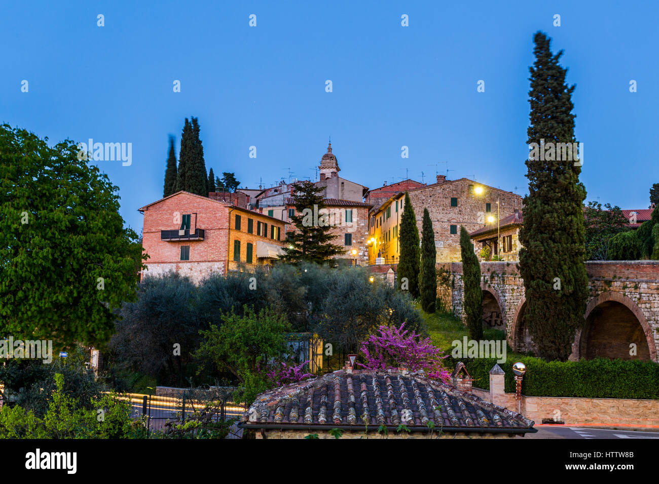 San Quirico d' Orcia, Siena district, Tuscany, Italy Stock Photo