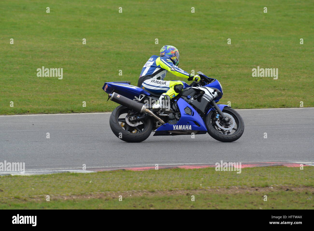 Motorbike track day Stock Photo