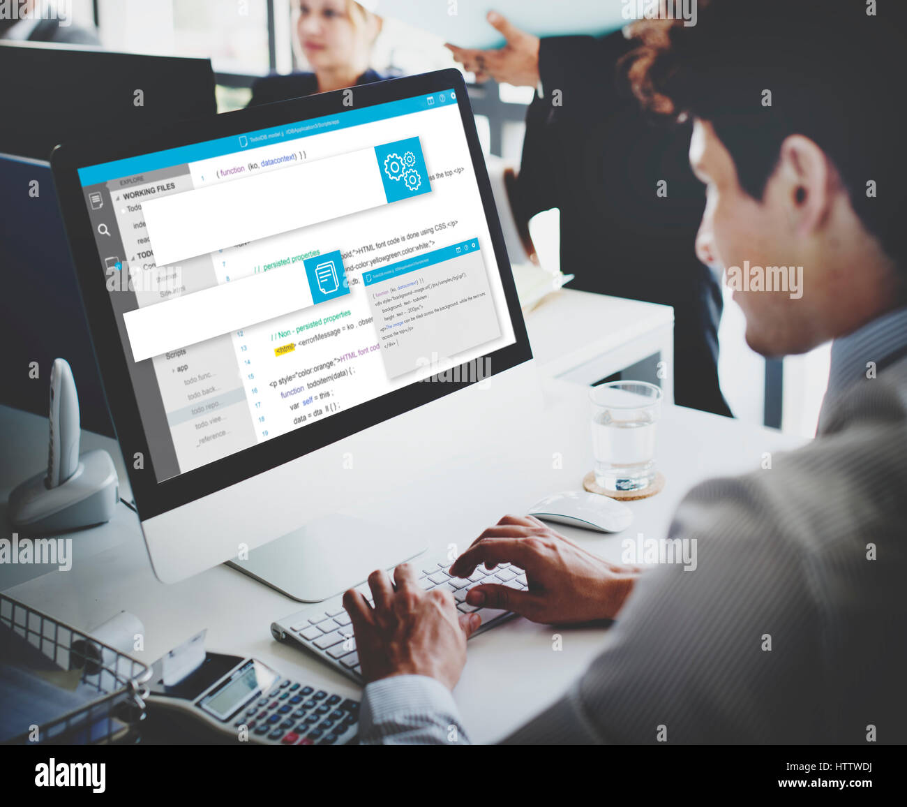 Web Design Website Coding Concept Stock Photo - Alamy