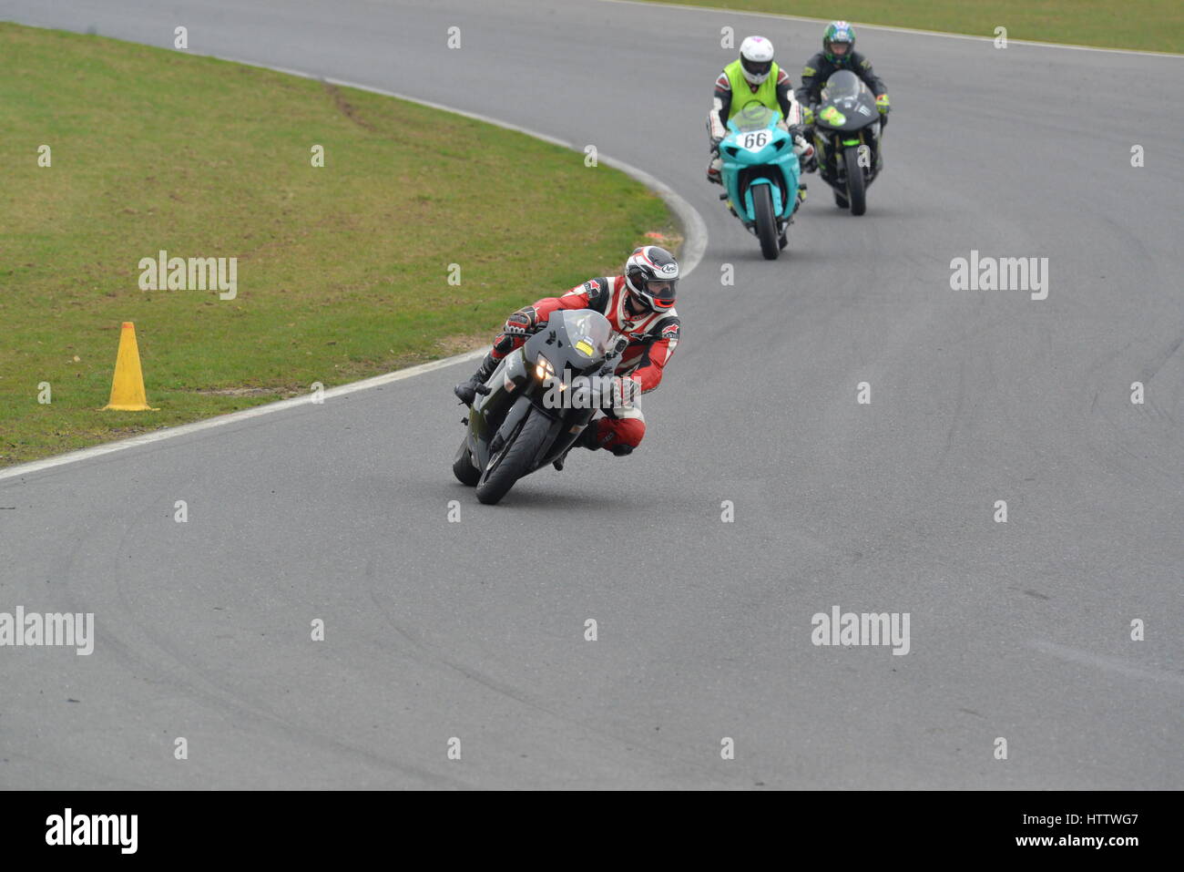 Motorbike trackday Stock Photo