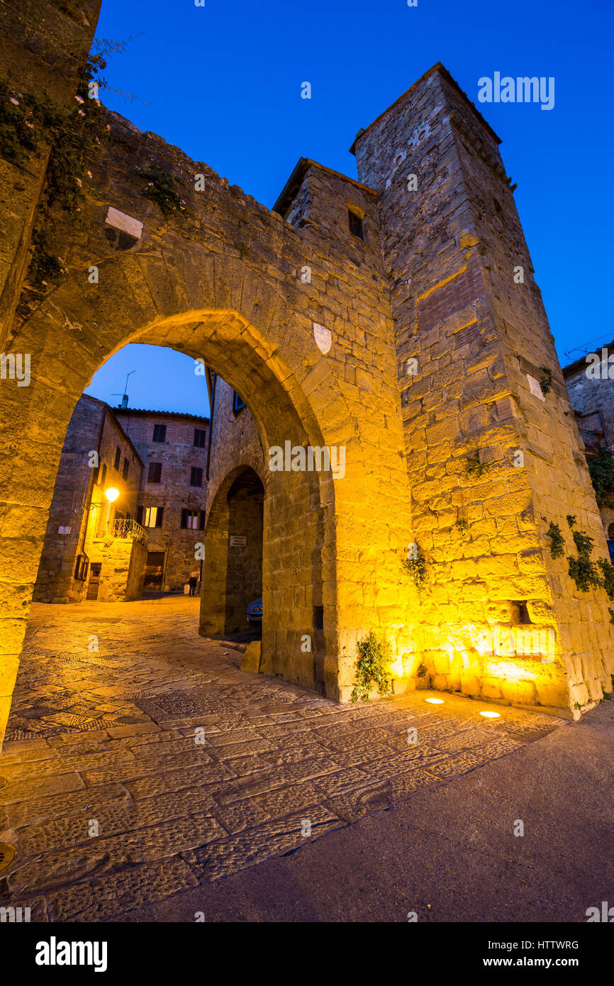 Monticchiello, Orcia Valley, Siena district, Tuscany, Italy Stock Photo