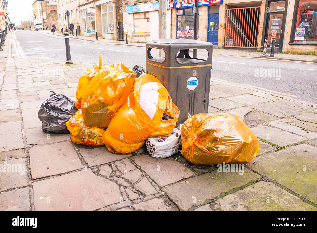 Orange rubbish bags hi res stock photography and images Alamy