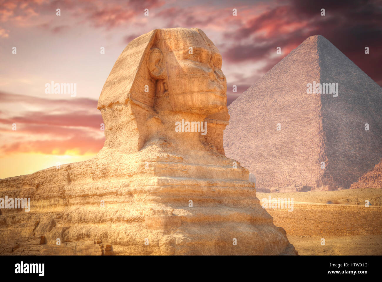 Image of the great pyramids of Giza, in Egypt Stock Photo - Alamy
