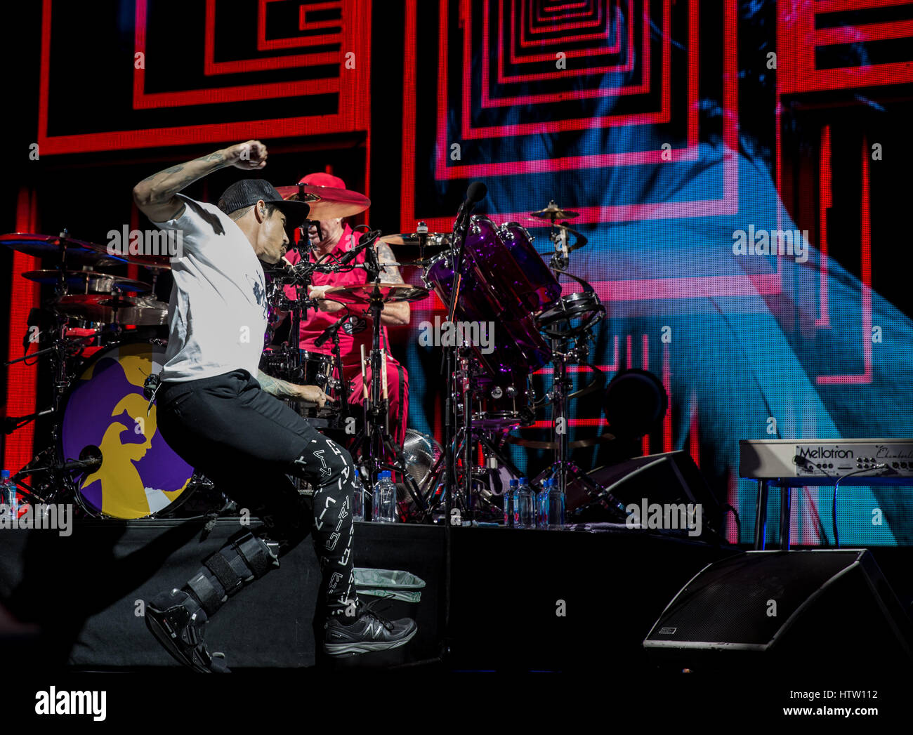 Red Hot Chili Peppers perform on The Getaway World Tour at the Air Canada  Centre in Toronto Stock Photo - Alamy